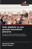 Voto digitale in una grande assemblea plenaria