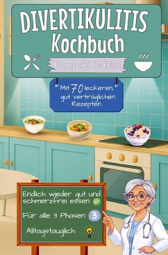 Cover Divertikulitis Kochbuch mit 70 leckeren, gut verträglichen Rezepten