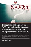 Opérationnalisation du TCB : échelles de mesure ; performance Zsh. et comportement de retrait