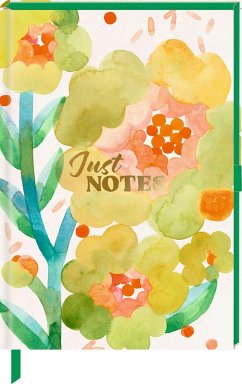 Cover Notizbuch DIN A5 - Just Notes (Yellow Flower)