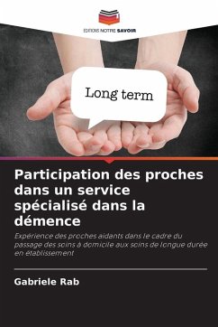 Cover Participation des proches dans un service spécialisé dans la démence
