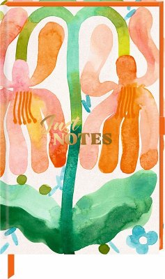 Cover Notizbuch DIN A6 - Just Notes (Orange Flower)