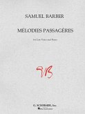 Samuel Barber, Melodies Passageres Op.27 Medium Voice and Piano Buch