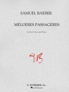 Cover Samuel Barber, Melodies Passageres Op.27 Medium Voice and Piano Buch