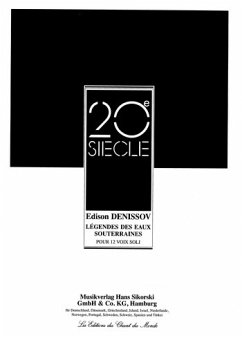 Cover Légendes des eaux souterraines für 12 Solostimmen Singpartitur