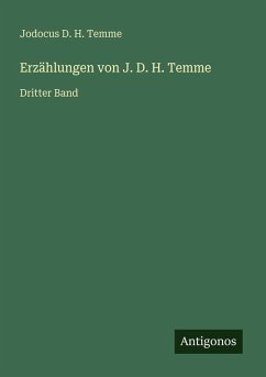 Cover Erzählungen von J. D. H. Temme