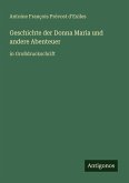Geschichte der Donna Maria und andere Abenteuer