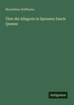 Cover Über die Allegorie in Spensers Faerie Queene
