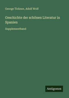 Cover Geschichte der schönen Literatur in Spanien