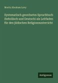 Systematisch geordnetes Spruchbuch (hebräisch und Deutsch) als Leitfaden für den jüdischen Religionsunterricht