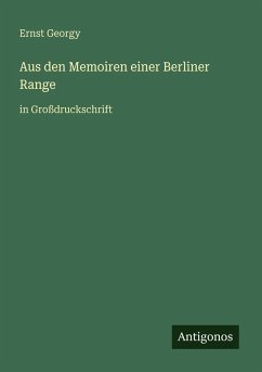 Cover Aus den Memoiren einer Berliner Range