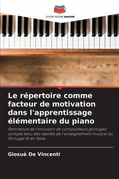 Cover Le répertoire comme facteur de motivation dans l'apprentissage élémentaire du piano