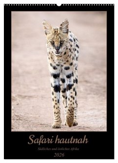 Cover Safari hautnah - Südliches und östliches Afrika (Wandkalender 2026 DIN A2 hoch), CALVENDO Monatskalender
