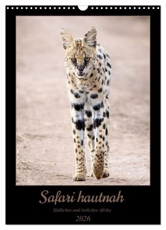 Cover Safari hautnah - Südliches und östliches Afrika (Wandkalender 2026 DIN A3 hoch), CALVENDO Monatskalender