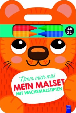 Cover Nimm mich mit: Mein Malset mit Wachsmalstiften 3+ (Cover Katze)