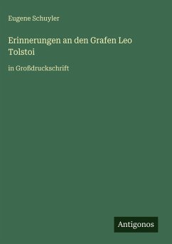 Cover Erinnerungen an den Grafen Leo Tolstoi