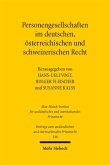 Personengesellschaften im deutschen, österreichischen und schweizerischen Recht