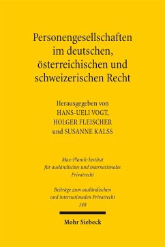 Cover Personengesellschaften im deutschen, österreichischen und schweizerischen Recht