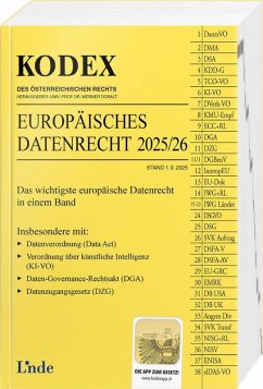 KODEX Europäisches Datenrecht 2025/26 - Dörnhöfer, Stefanie