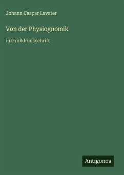 Cover Von der Physiognomik