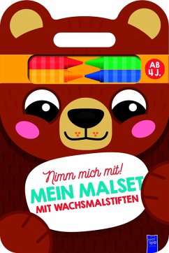 Cover Nimm mich mit: Mein Malset mit Wachsmalstiften 4+ (Cover Bär)