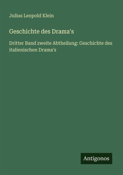Cover Geschichte des Drama's
