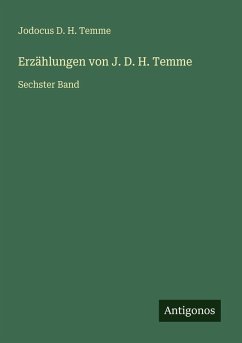 Cover Erzählungen von J. D. H. Temme