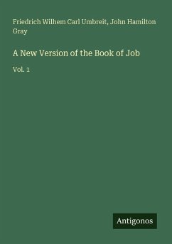 Cover A New Version of the Book of Job