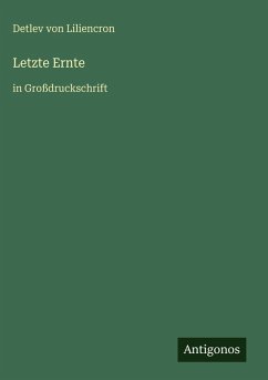 Cover Letzte Ernte