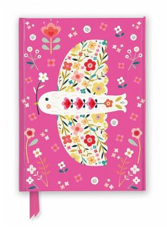 Cover Bee Brown: Pink Floral Dove (Foiled Journal)
