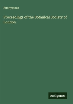 Cover Proceedings of the Botanical Society of London