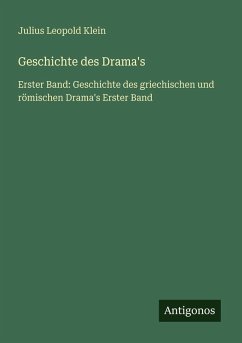 Cover Geschichte des Drama's