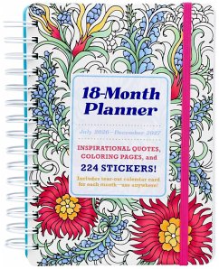 Cover 18-Month Coloring Planner: July 2026-December 2027