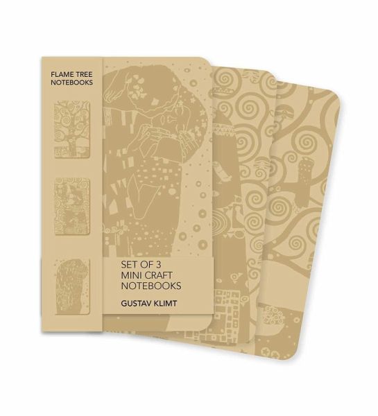 Gustav Klimt Set of 3 Mini Craft Notebooks Gustav Klimt Set of 3 Mini Craft Notebooks