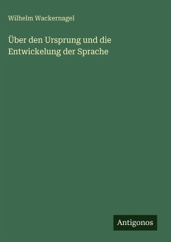 Cover Über den Ursprung und die Entwickelung der Sprache