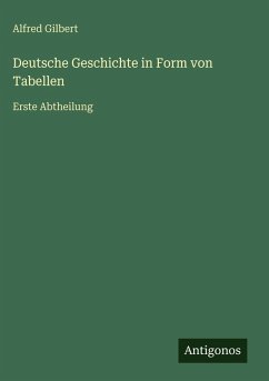 Cover Deutsche Geschichte in Form von Tabellen
