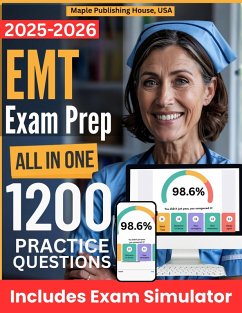 Cover All-in-One EMT Exam Prep   Rewiew + Online Exam Simulator   10 Tests & 1200 Questions   NREMT Emergency Medical Technician Study Guide (eBook, ePUB)