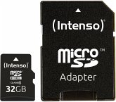 Intenso microSDHC 32GB C10 mit Adapter
