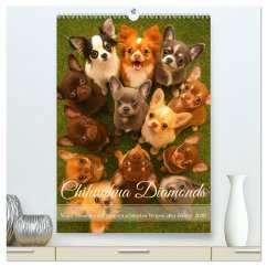 Chihuahua Diamonds - Magic Moments mit unseren schönsten Welpen aller Zeiten (hochwertiger Premium Wandkalender 2026 DIN A2 hoch), Kunstdruck in Hochglanz