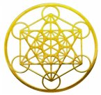 Metatron aus Edelstahl vergoldet 12cm