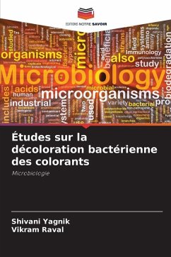 Cover Études sur la décoloration bactérienne des colorants