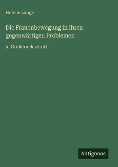 Cover Die Frauenbewegung in ihren gegenwärtigen Problemen