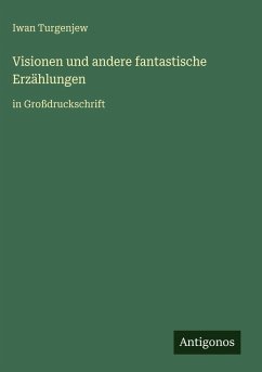 Cover Visionen und andere fantastische Erzählungen
