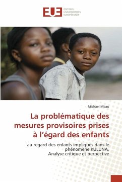 Cover La problématique des mesures provisoires prises à l'égard des enfants