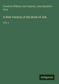 Cover A New Version of the Book of Job