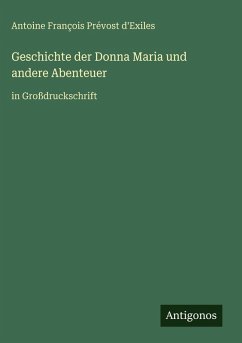 Cover Geschichte der Donna Maria und andere Abenteuer
