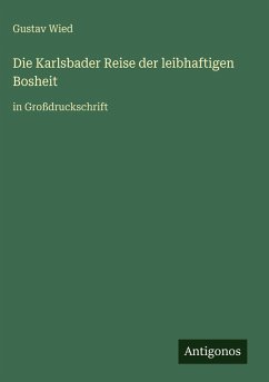 Cover Die Karlsbader Reise der leibhaftigen Bosheit