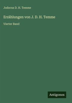 Cover Erzählungen von J. D. H. Temme