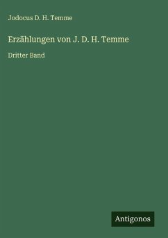 Cover Erzählungen von J. D. H. Temme