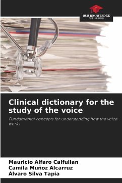 Cover Clinical dictionary for the study of the voice